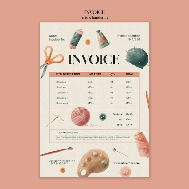 Przykład cennika haftu